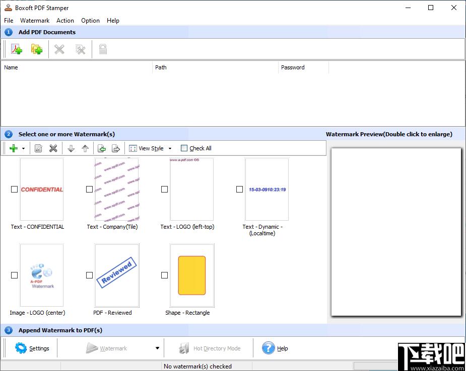Boxoft PDF Stamper下载,水印工具,pdf水印,水印添加